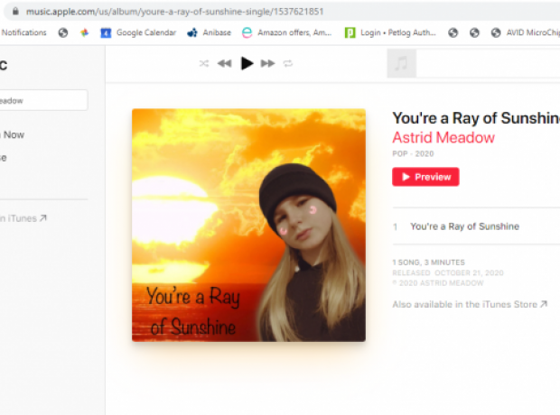 We all need a Ray of Sunshine in our lives please support 11 year old  Astrid and download her song to raise funds for animals | GSPCA Guernsey